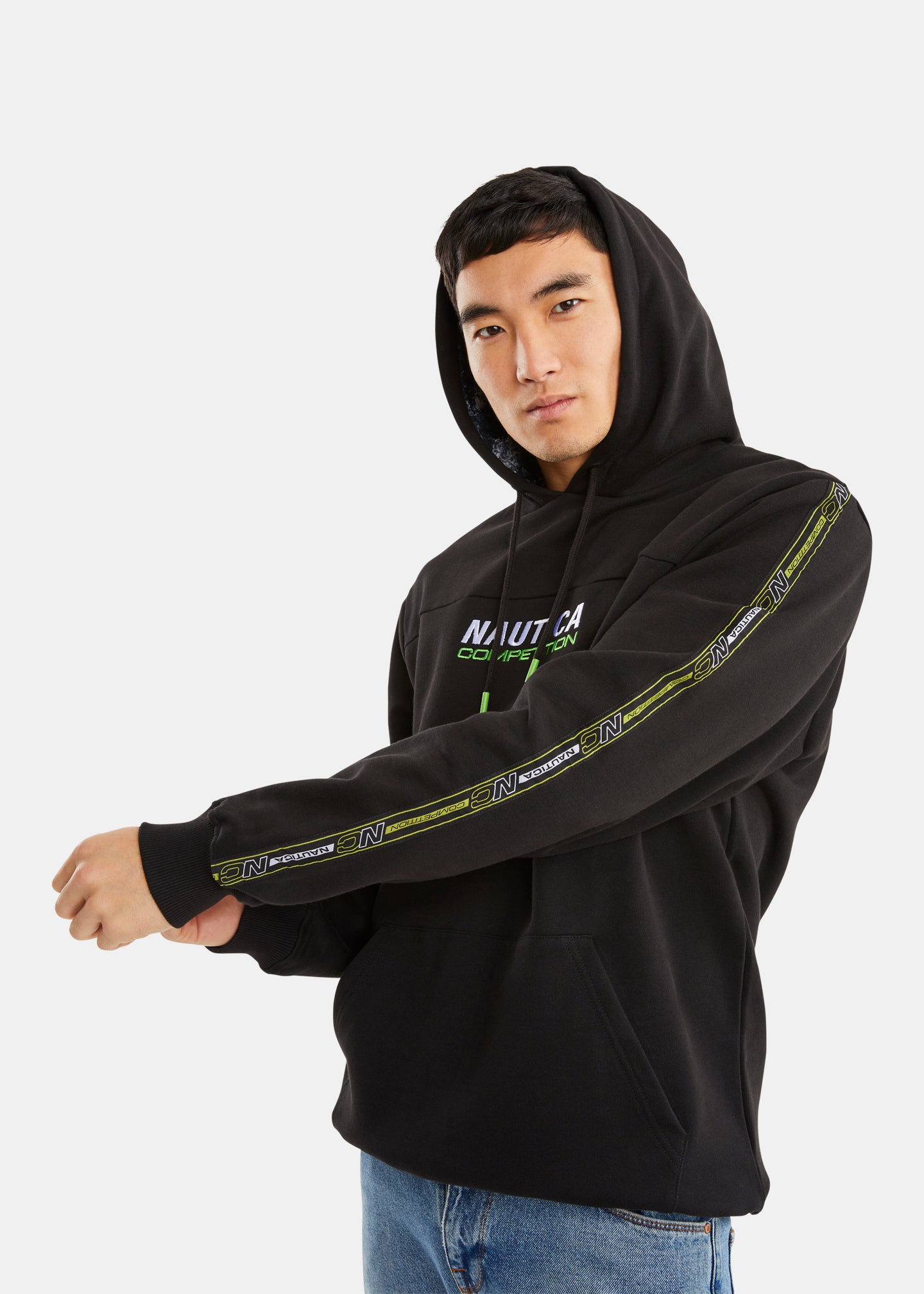 Nautica Competition Babar Overhead Hoodie - Black - Front