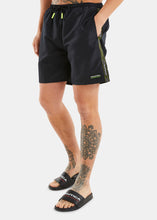 Load image into Gallery viewer, Nautica Competition Buton 6&quot; Swim Short - Black - Front