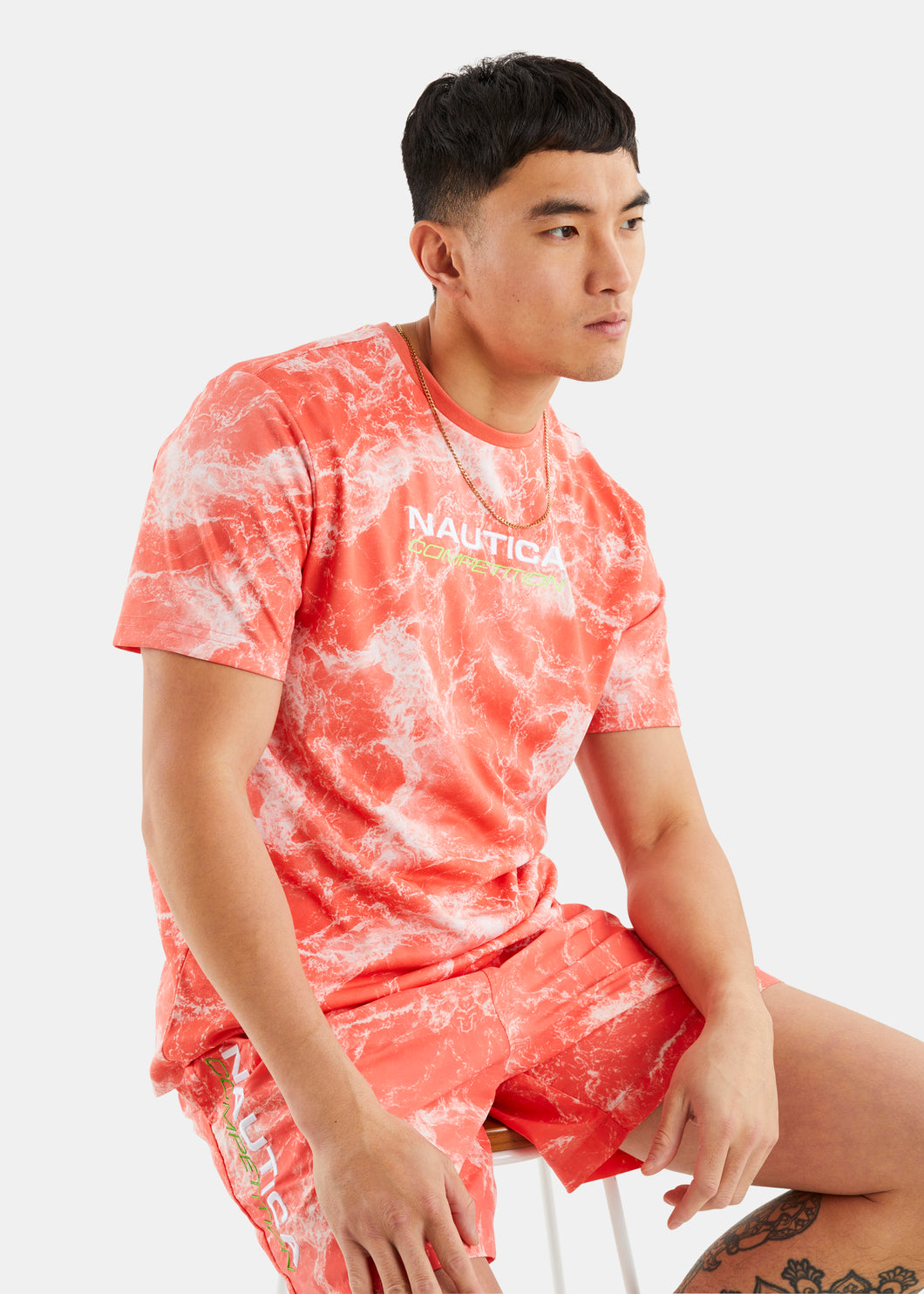 Nautica Competition Kai T-Shirt - Coral - Front
