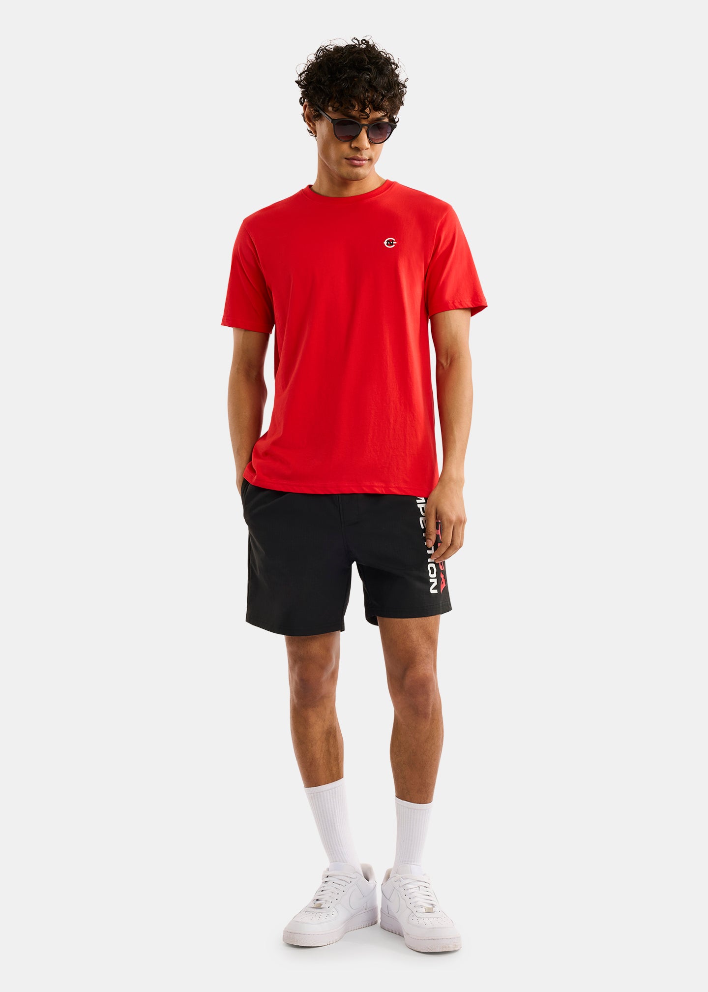 Nautica Competition Cork T-Shirt-Red-Full Body
