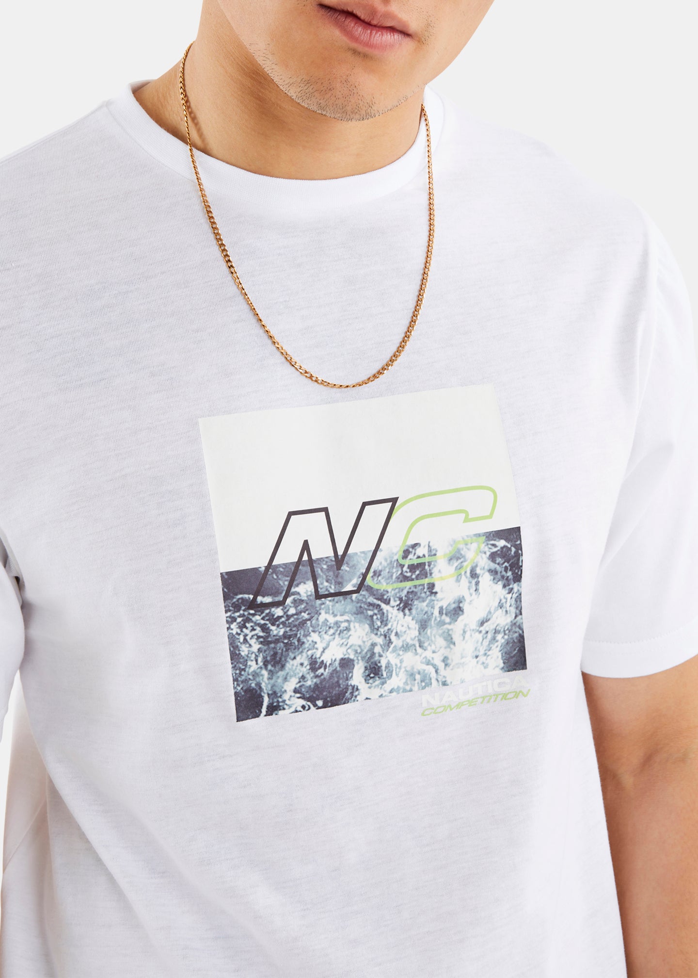 Nautica Competition Tidore T-Shirt - White - Detail