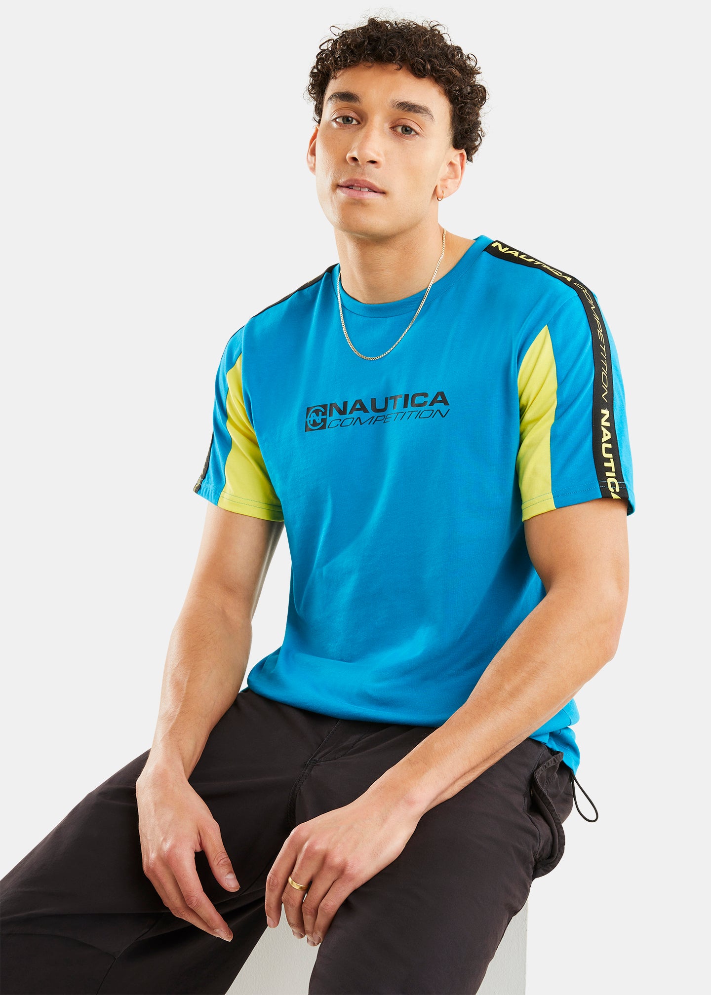 Nautica Competition Feran T-Shirt - Aruba Blue - Front