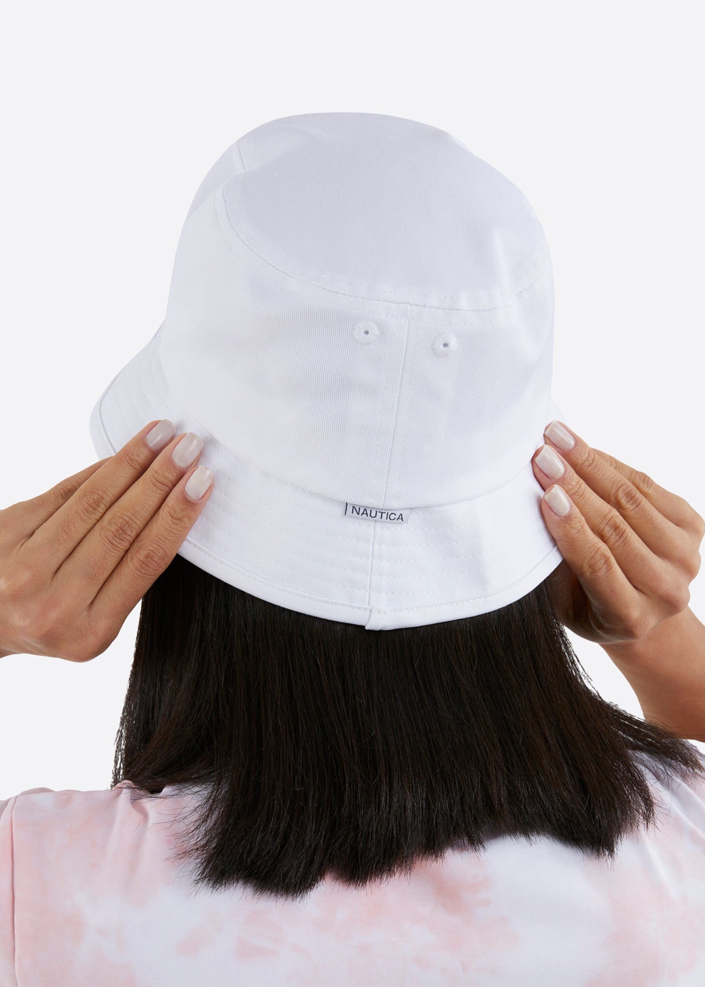 Nautica Trapp Bucket Hat - White - Back