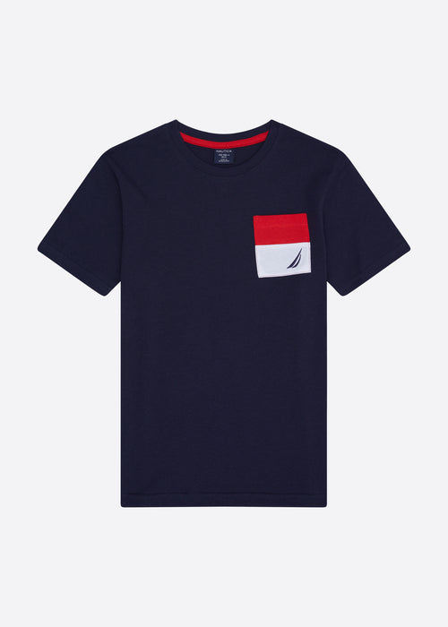 Nautica Junior Bryce T-Shirt - Dark Navy - Front