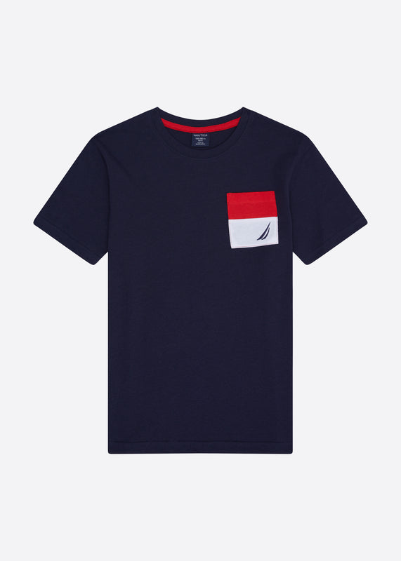 Nautica Junior Bryce T-Shirt - Dark Navy - Front