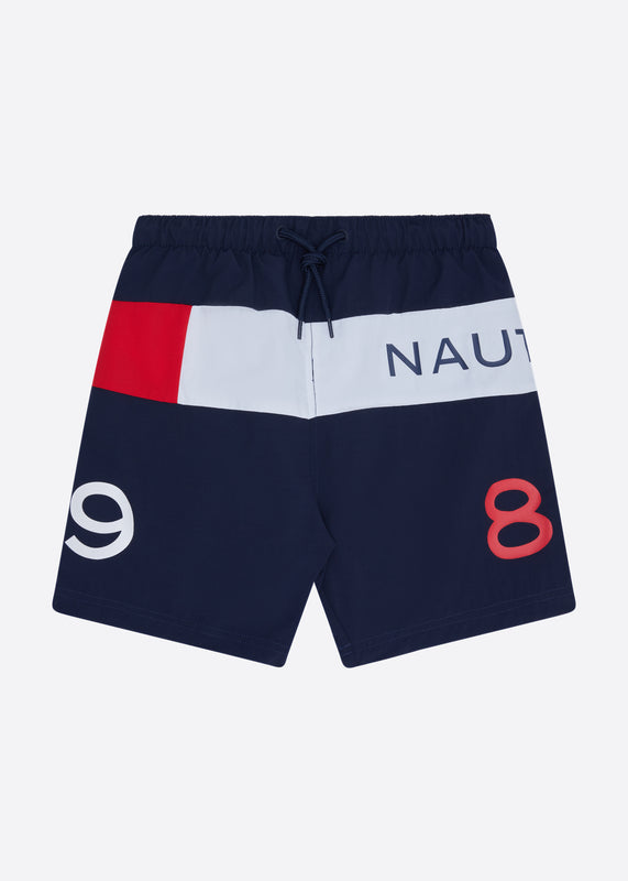 Nautica Junior Carson Swim Short - Dark Navy - Front