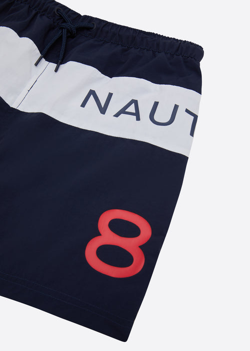 Nautica Junior Carson Swim Short - Dark Navy - Detail
