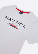Load image into Gallery viewer, Nautica Junior Dallas T-Shirt - White - Detail