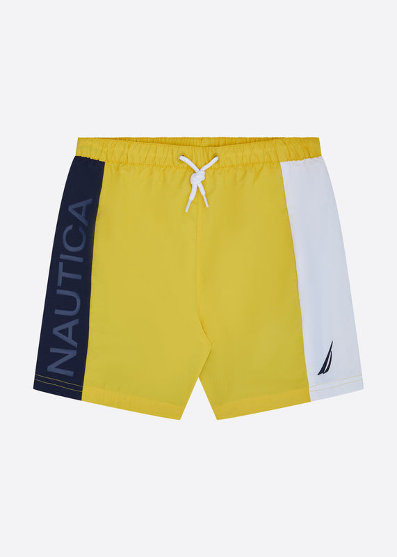 Nautica Junior Javon Swim Short - Yellow - Front