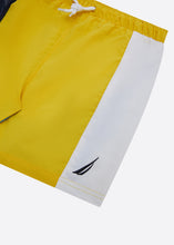 Load image into Gallery viewer, Nautica Junior Javon Swim Short - Yellow - Detail