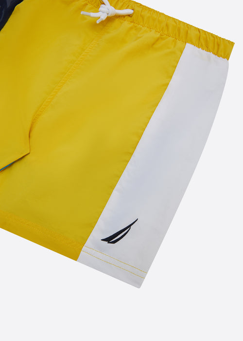 Nautica Junior Javon Swim Short - Yellow - Detail