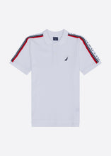 Load image into Gallery viewer, Nautica Junior Soloman Polo Shirt - White - Front