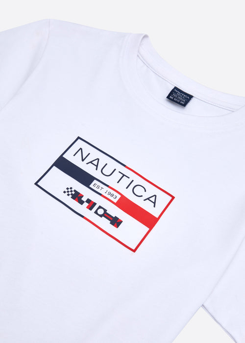 Nautica Alver T-Shirt Junior - White - Detail