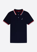 Load image into Gallery viewer, Nautica Ekiel Polo Shirt Junior - Dark Navy - Front