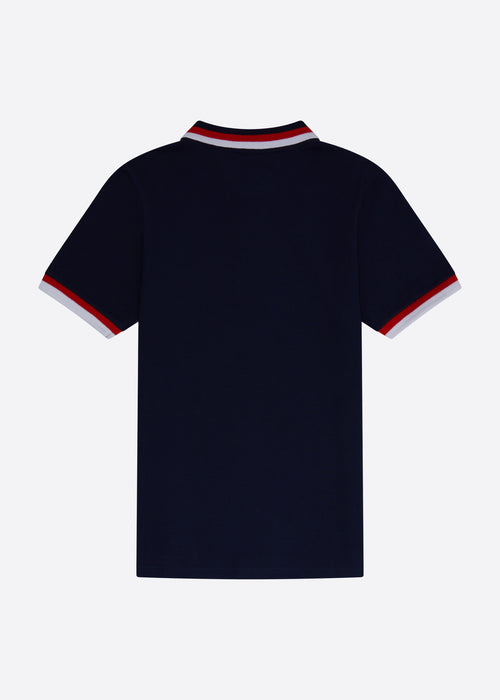 Nautica Ekiel Polo Shirt Junior - Dark Navy - Back