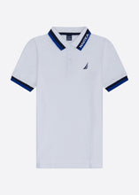 Load image into Gallery viewer, Nautica Ekiel Polo Shirt Junior - White - Front