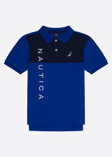 Load image into Gallery viewer, Nautica Ewan Polo Shirt Junior - Cobalt - Front