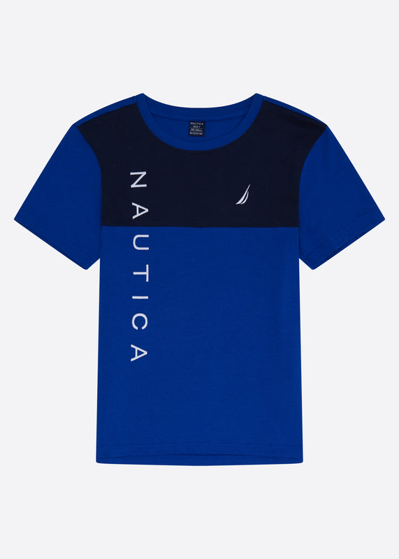 Nautica Farley T-Shirt Junior - Cobalt - Front