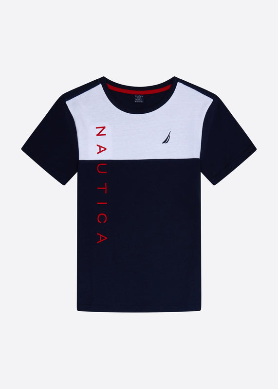 Nautica Farley T-Shirt Junior - Dark Navy - Front