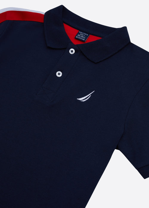 Nautica Hopper Polo Shirt Junior - Dark Navy - Detail