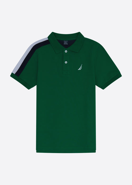 Nautica Hopper Polo Shirt Junior - Green - Front