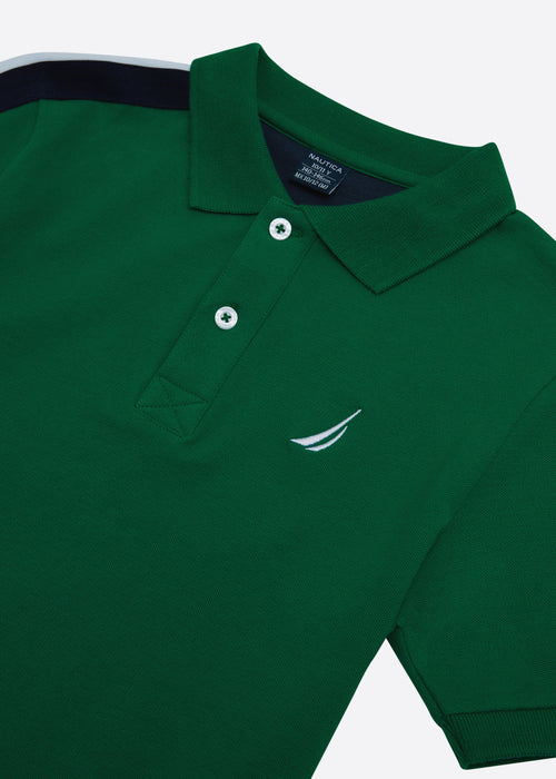 Nautica Hopper Polo Shirt Junior - Green - Detail
