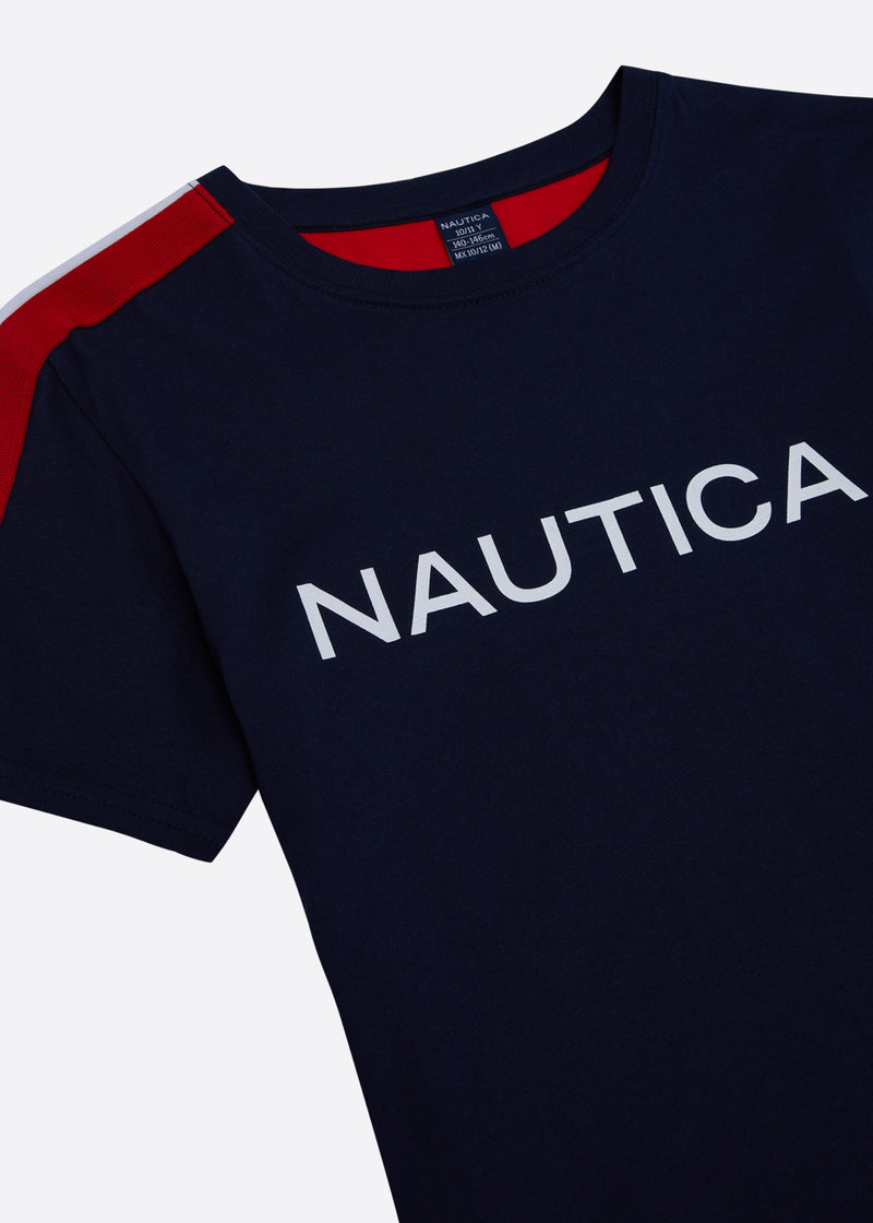 Nautica Humphrey T-Shirt Junior - Dark Navy - Detail