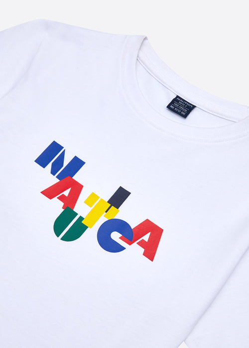 Nautica Lawley T-Shirt Junior - White - Detail