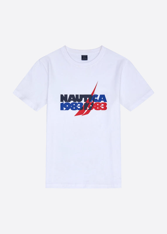 Nautica Nixon T-Shirt Junior - White - Front