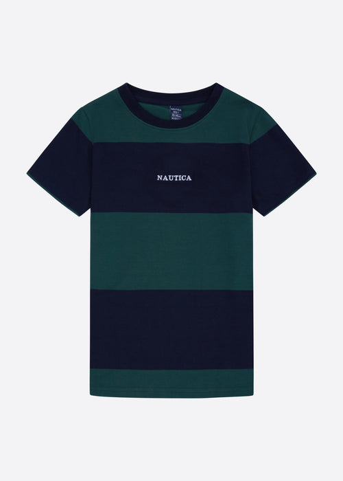 Nautica Porto T-Shirt Junior - Moss Green - Front