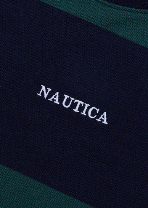 Nautica Porto T-Shirt Junior - Moss Green - Detail