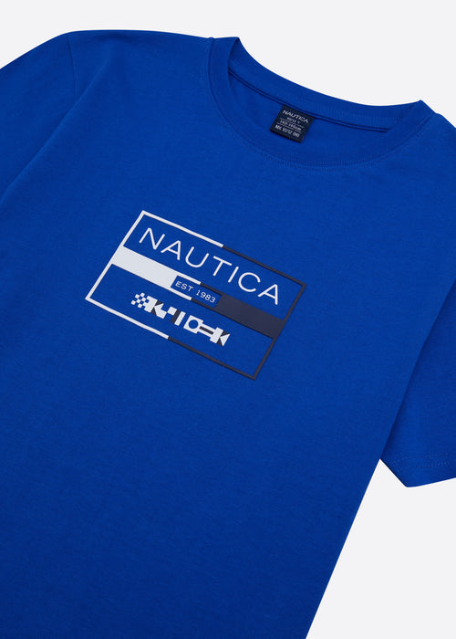 Nautica Alver T-Shirt Junior - Cobalt - Detail