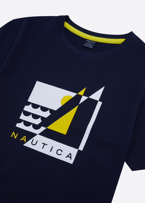 Nautica Lieker T-Shirt Junior - Dark Navy - Detail