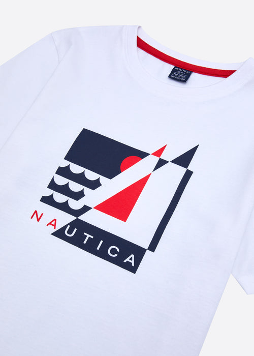 Nautica Lieker T-Shirt Junior - White - Detail