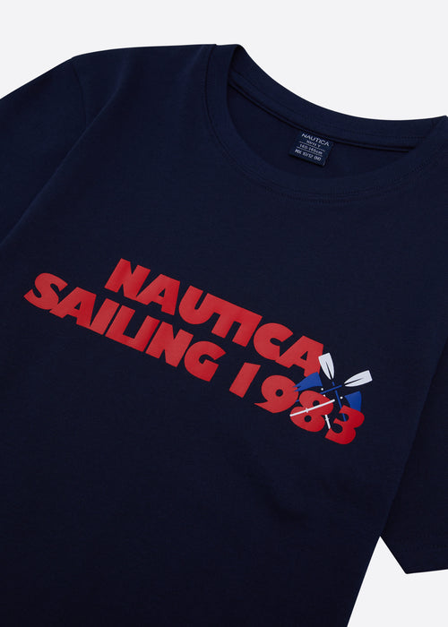 Nautica Kyro T-Shirt Junior - Dark Navy - Detail