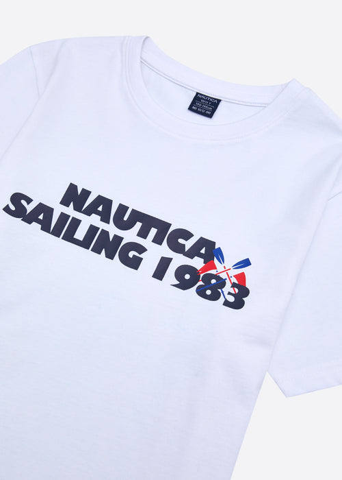 Nautica Kyro T-Shirt Junior - White -Detail