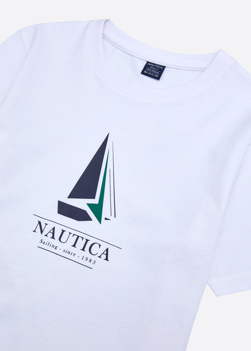 Nautica Elliot T-Shirt Junior - White - Detail