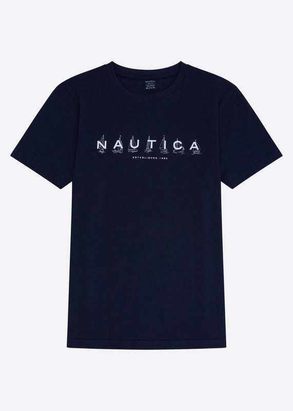 Nautica Kayden T-Shirt Junior - Dark Navy - Front