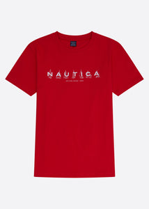 Nautica Kayden T-Shirt Junior - True Red - Front