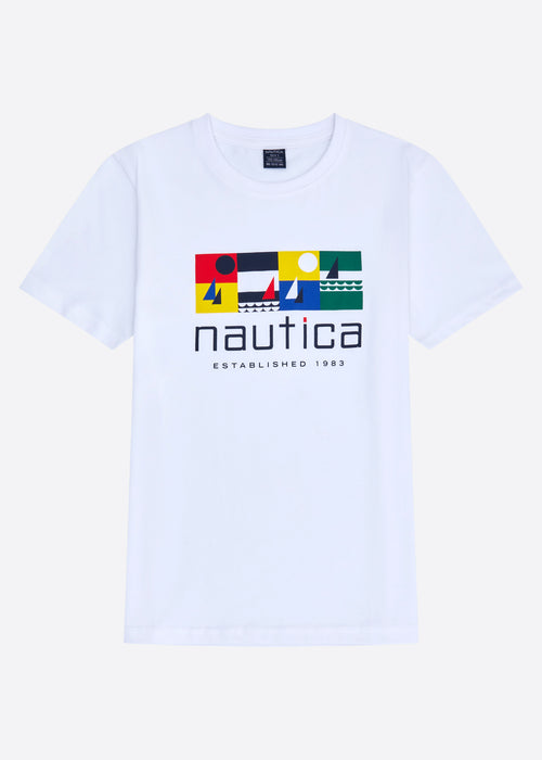 Nautica Luke T-Shirt Junior - White - Front