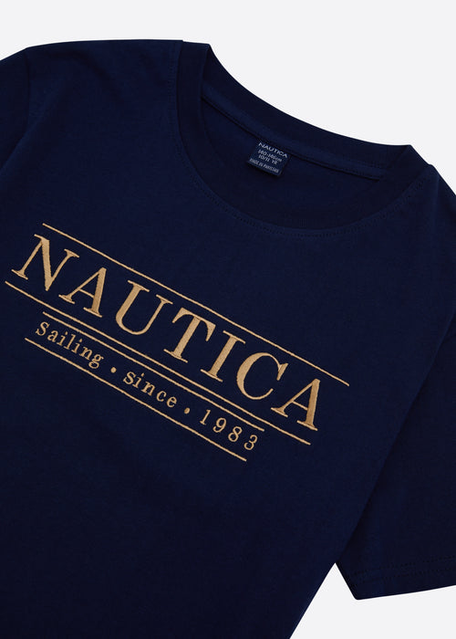 Nautica Heywood T-Shirt Junior  - Dark Navy - Detail