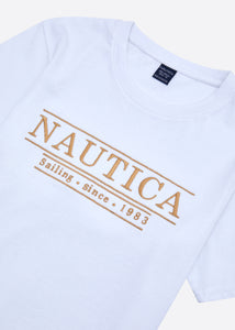 Nautica Heywood T-Shirt Junior - White - Detail