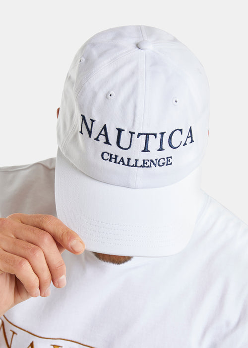 Nautica Missori Strapback Cap - White - Detail