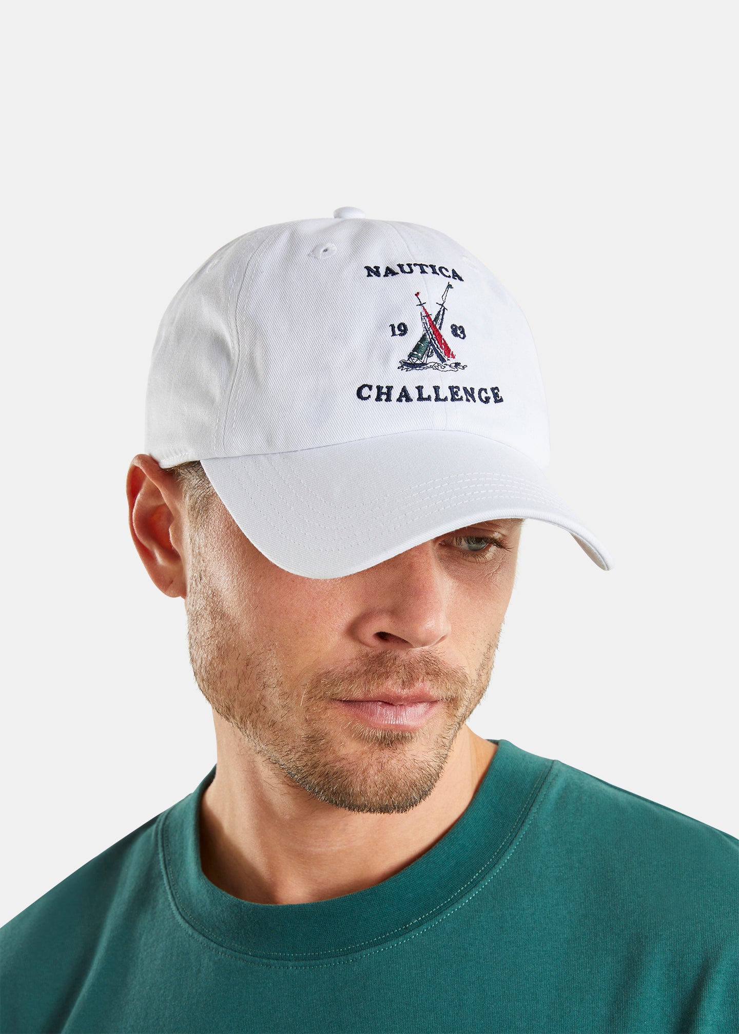 White cheap nautica hat