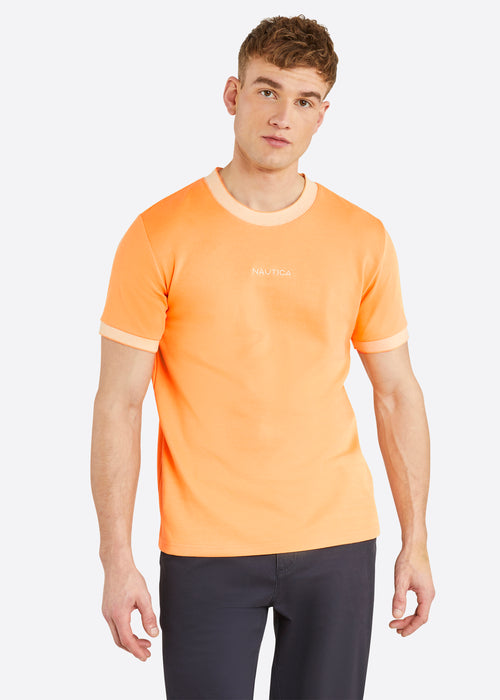 Nautica Cannon T-Shirt - Apricot - Front