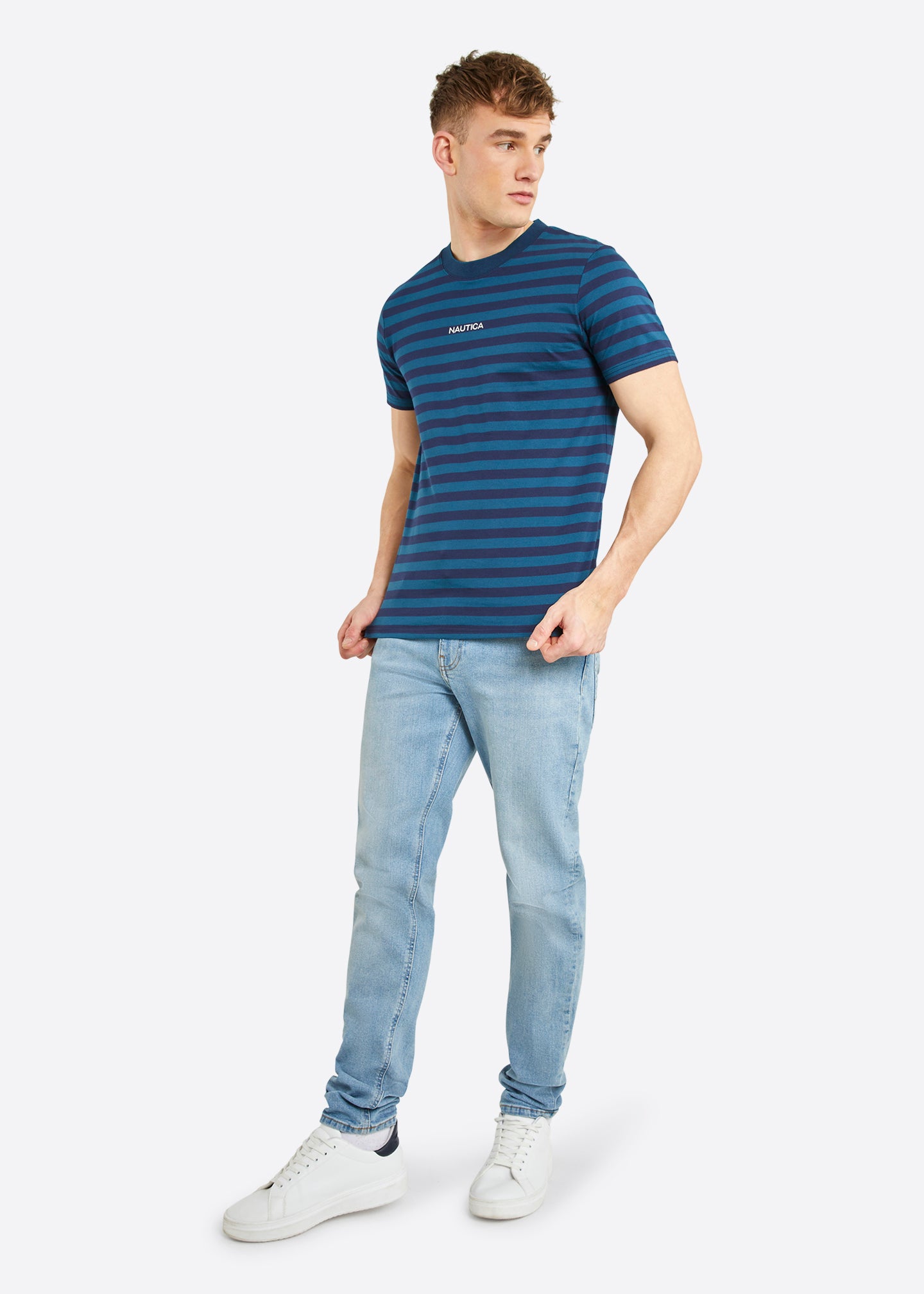 Nautica Stratford T-Shirt - Teal - Full Body