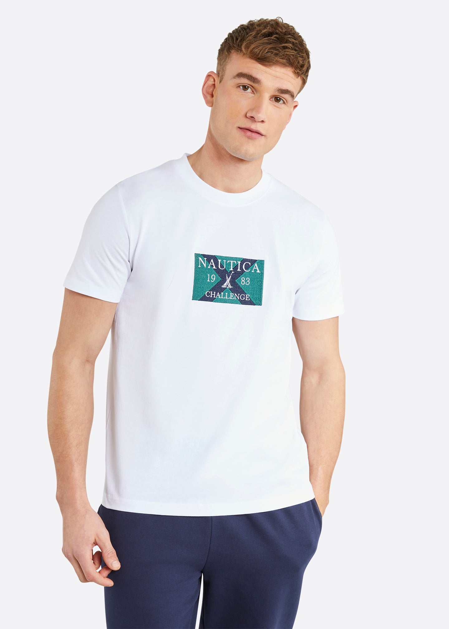Nautica Columbus T-Shirt - White - Front
