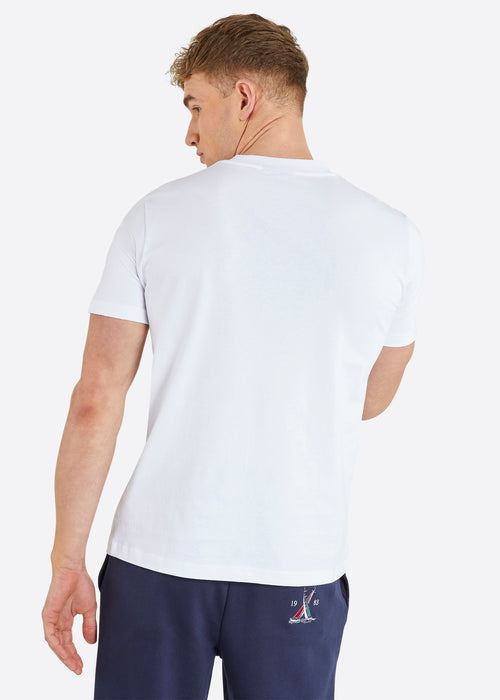 Nautica Columbus T-Shirt - White - Back