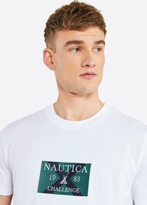 Nautica Columbus T-Shirt - White - Detail