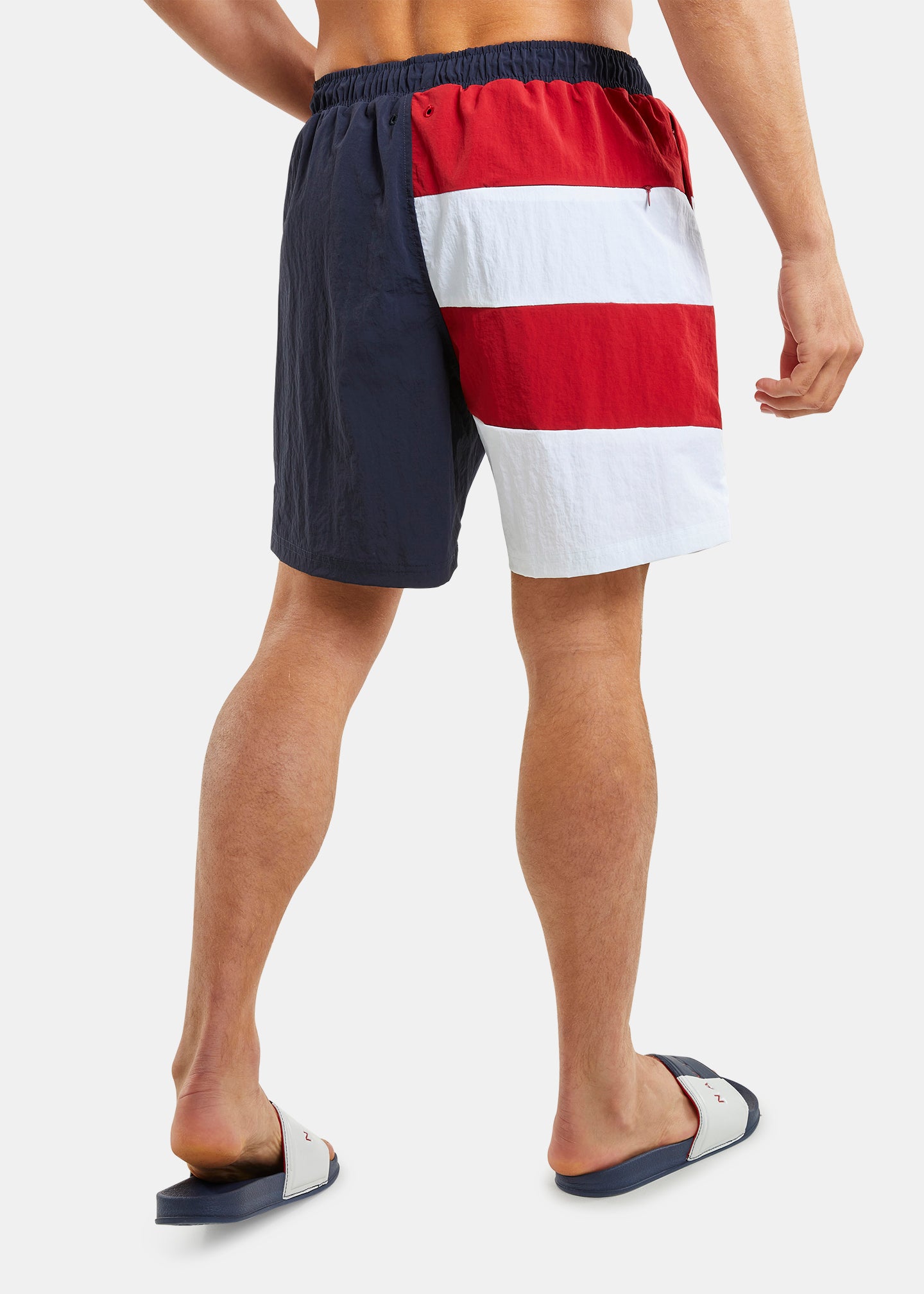 Nautica Kansas 6" Swim Short - Crimson - Back